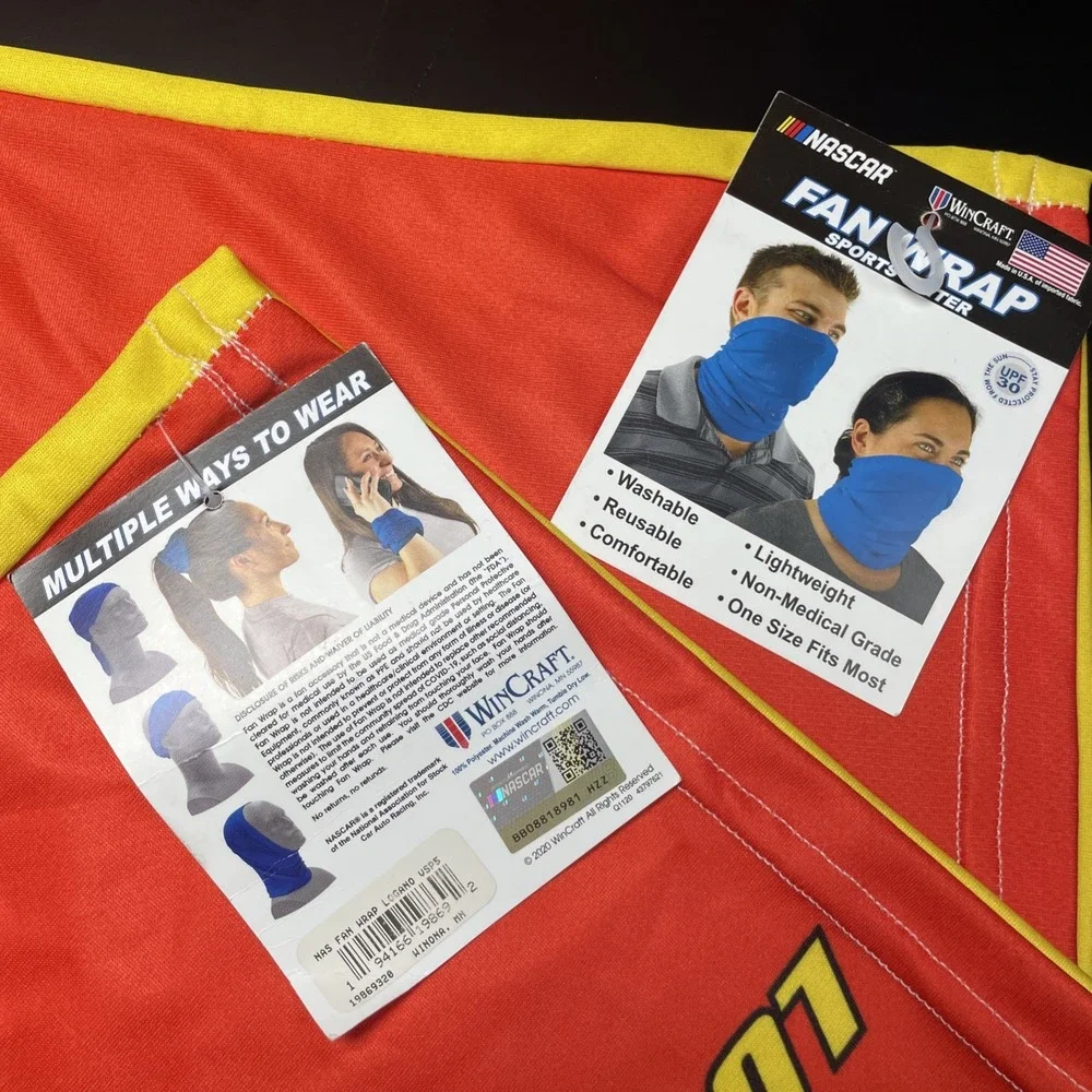 (2) NASCAR Wincraft FanWrap Sports Gaiter Neck/Facemask One Size #22 Joey Logano